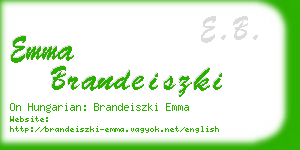 emma brandeiszki business card